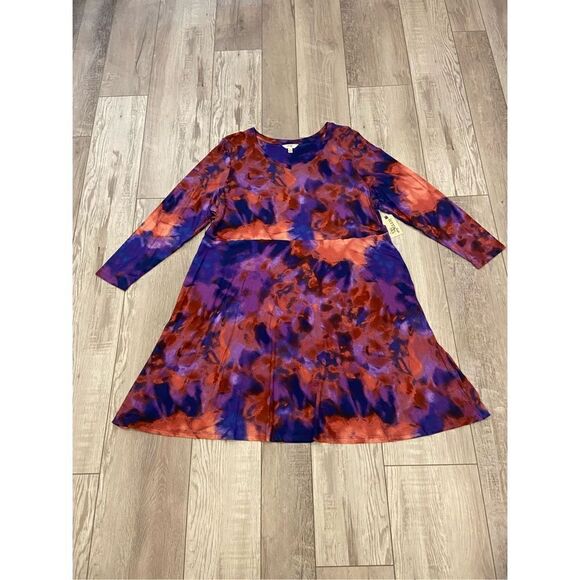 Terra & Sky plus size knee length dress size 2X - Picture 1 of 12